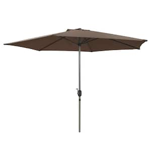 9 ft. x 9 ft. Market Patio Umbrella Emerald Coast in Tan