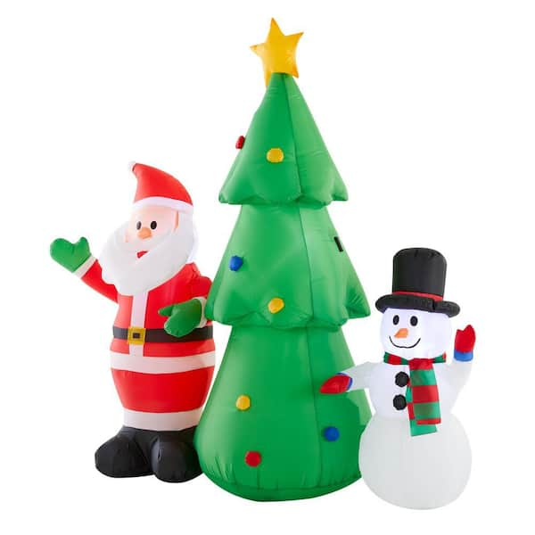 Beclen Harp 5pc Christmas/Xmas Honeycomb Paper Tree/Santa/Snowman