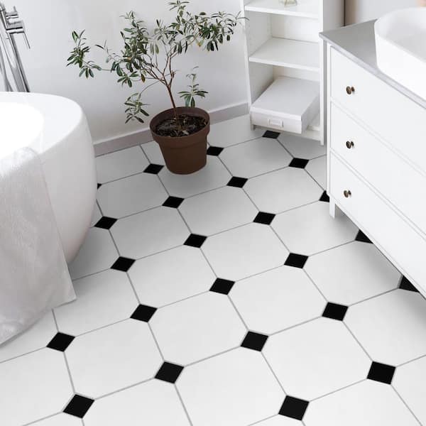 Monocolor Taco Nero 3 in. x 3 in. Ceramic Floor and Wall Tile (1.25 sq. ft. /Case)