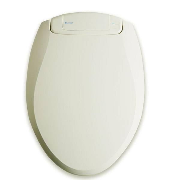 Brondell Breeza Round Closed Front Toilet Seat in Biscuit