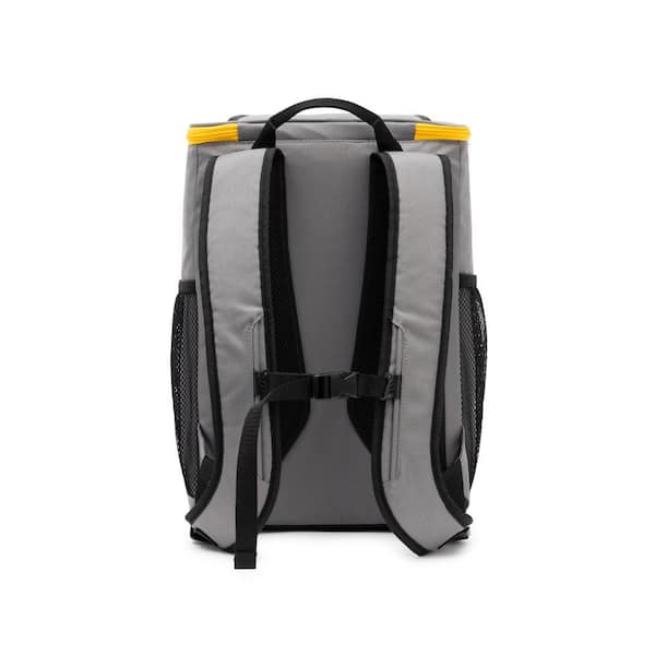 CAT Cooler bag, 11 in., 28 can, 13 Pockets, Grey, 600-D Polyester, Cooler Backpack, 20l Capability,Top Quick Hatch 84092 - The Home Depot CAT Cooler bag, 11 in., 28 can, 13 Pockets, Grey, 600-D Polyester, Cooler Backpack, 20l Capability,Top Quick Hatch 84092 - The Home Depot