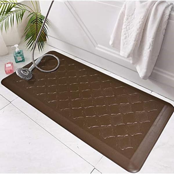 Art3d Brown 39 in. x 20 in. Anti-Fatigue Kitchen Mat Commercial