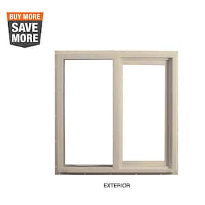 35.5 in. x 35.5 in. Select Series Left Hand Horizontal Sliding Vinyl Sand Window with HPSC Glass and Screen Included