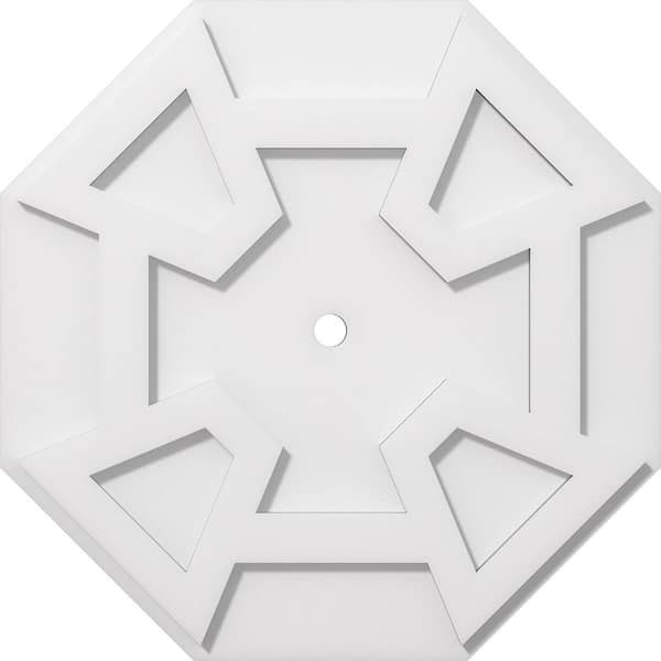 Ekena Millwork 1 in. P X 7 in. C X 20 in. OD X 1 in. ID Logan Architectural Grade PVC Contemporary Ceiling Medallion