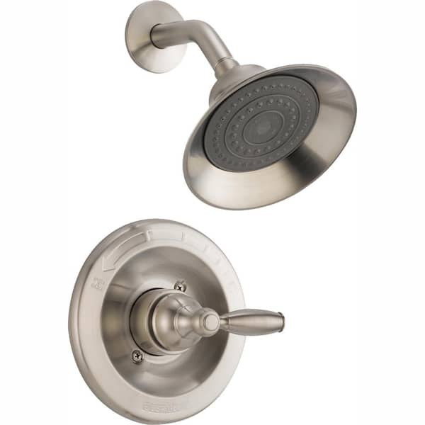 Peerless Claymore Single-Handle Shower Faucet Trim Kit in Brushed Nickel (Valve Not Included)