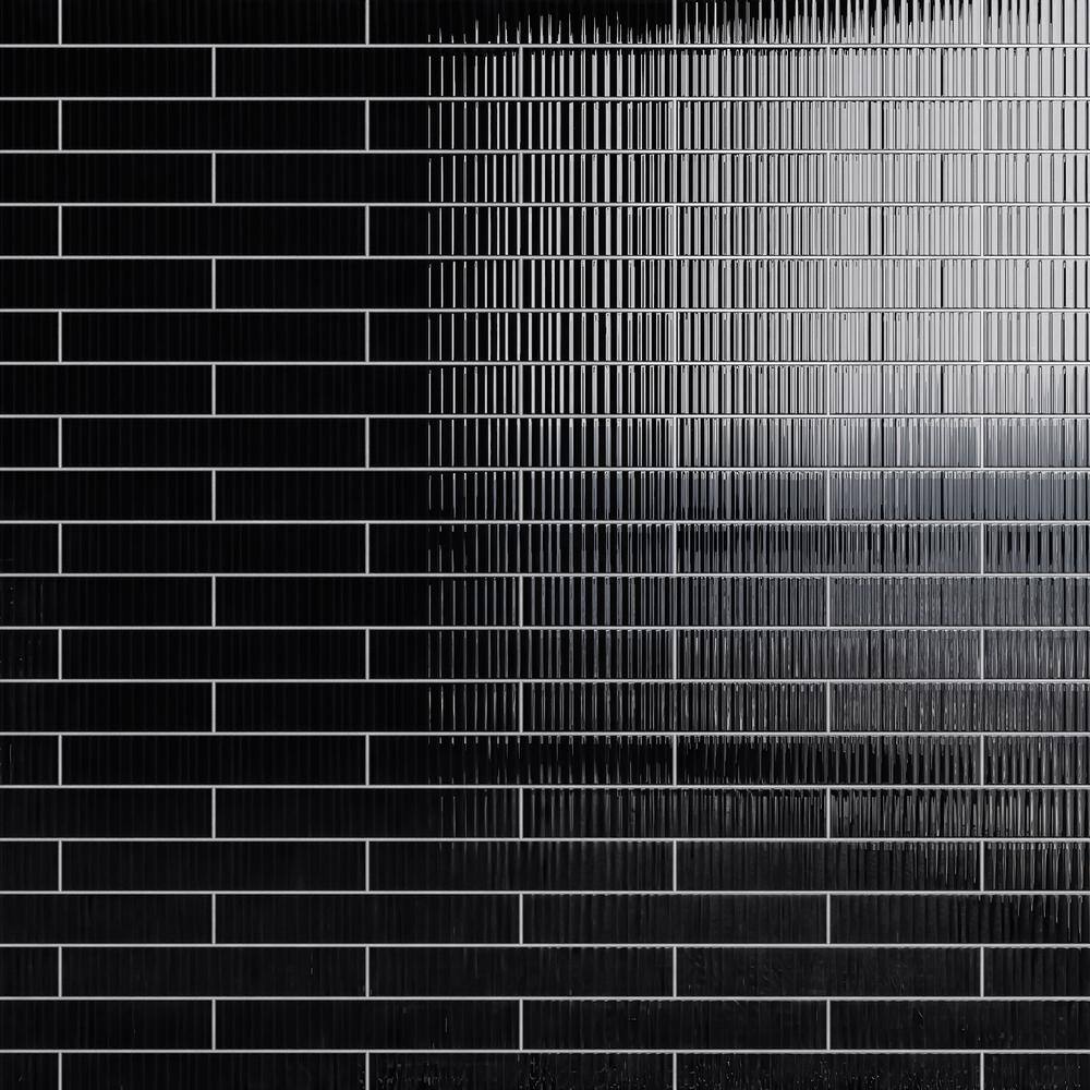Nova Black Decor 1.97 in. x 11.81 in. Polished Ceramic Subway Tile Sample price history on PriceWatchPro