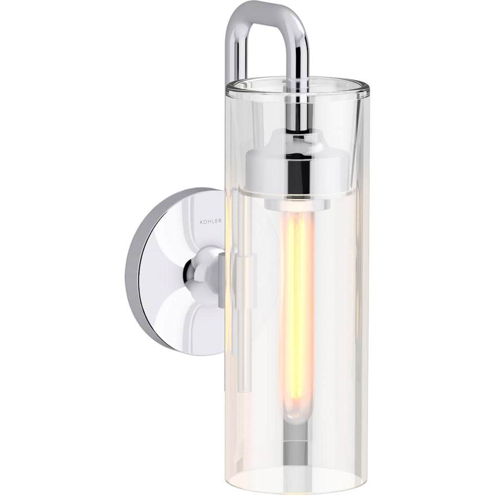 Purist Polished Chrome 13" Modern Outdoor Wall Sconce