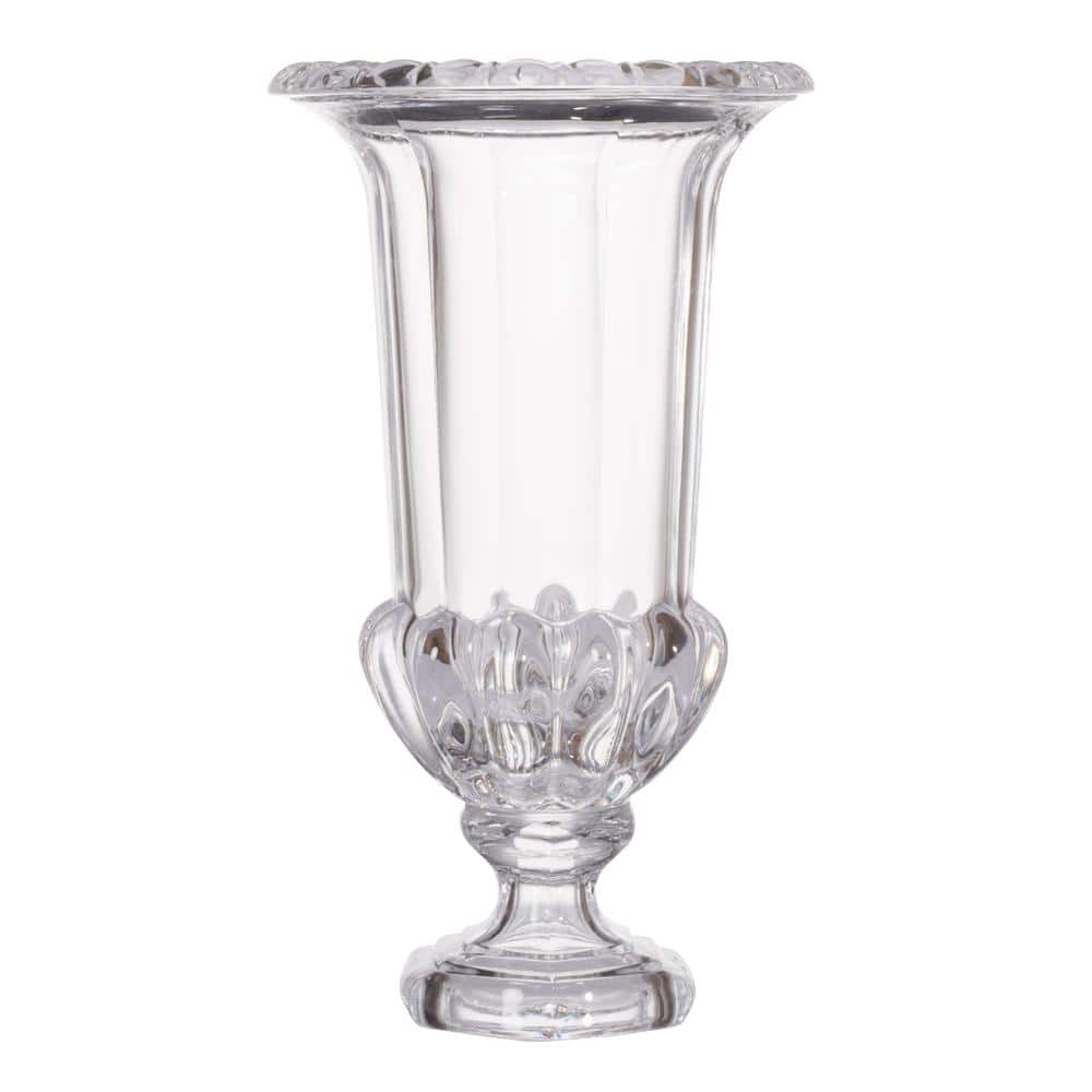 A & B Home Livie Urn Clear Vase 76655 The Home Depot