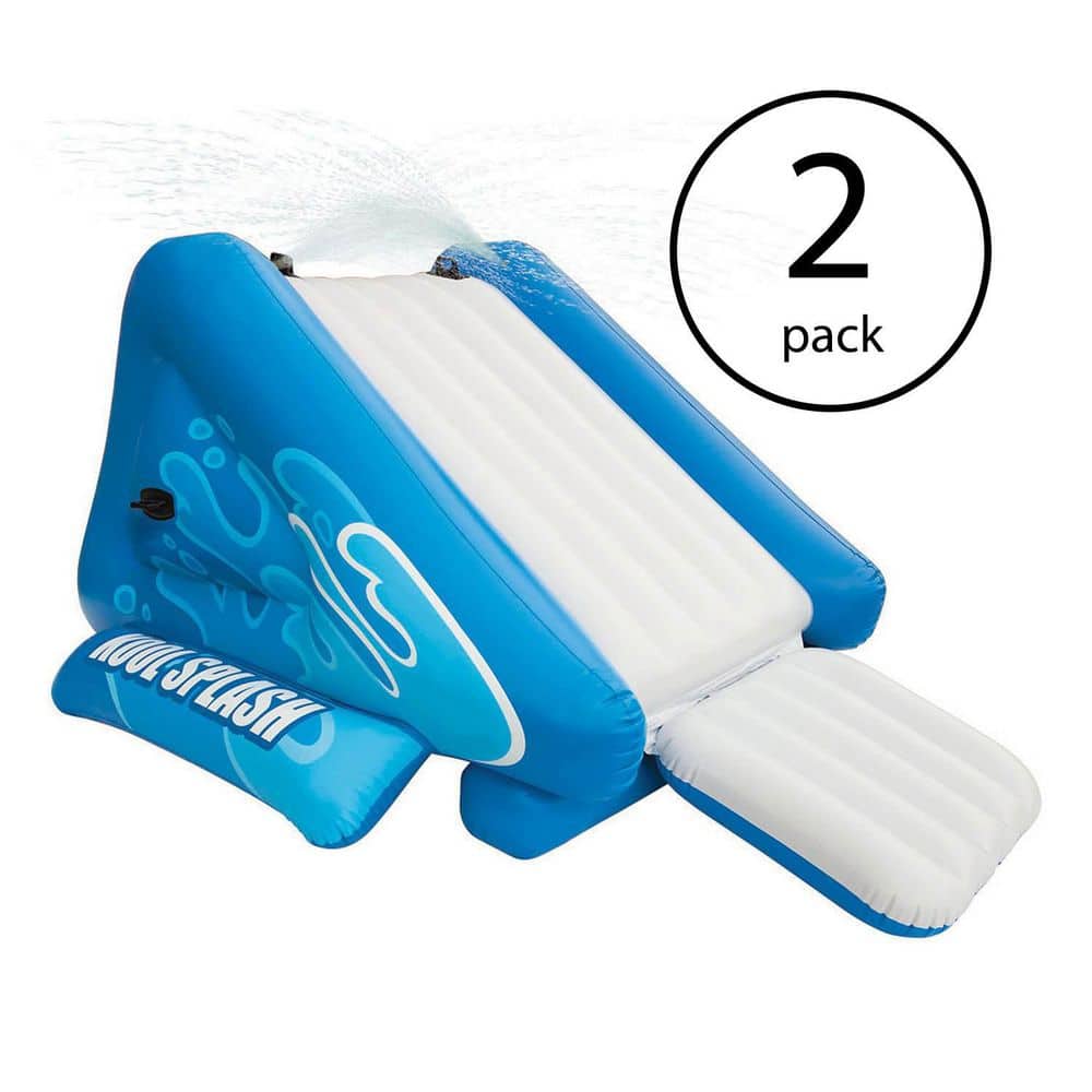 Kool Splash Inflatable Play Center Swimming Pool Water Slide (2 Pack)