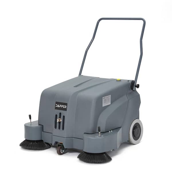 DAPPER SUPPLY Commercial Cordless Walk-Behind Floor Sweeper, 40 in ...