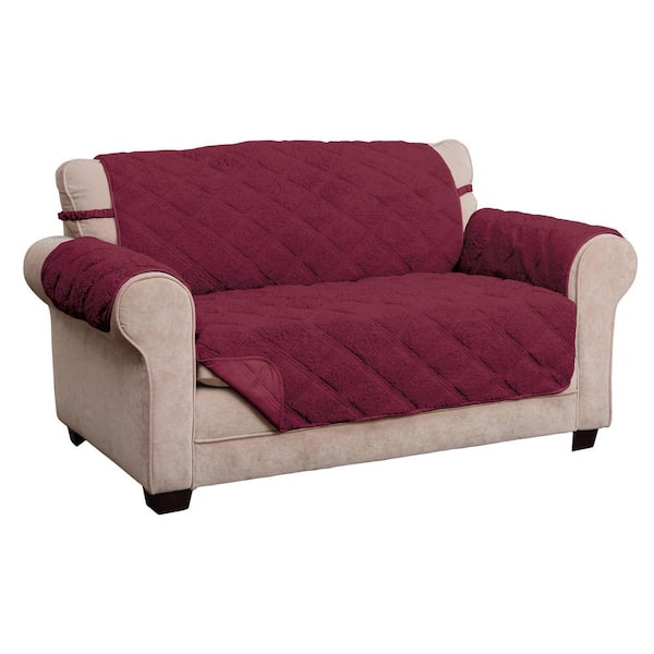Innovative Textile Solutions Hudson Burgundy Waterproof Loveseat Furniture Cover