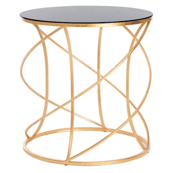 SAFAVIEH Cagney Gold/Black End Table