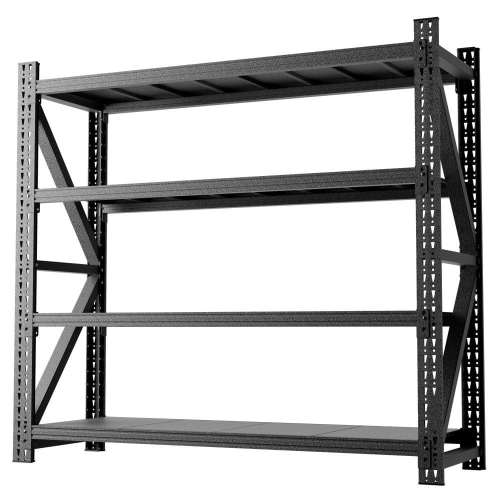 "6000LBS Heavy Duty Pantry Organizer, Extra Wide Metal Adjustable Shelves 69""H x 75""W x 23.7""D for Kitchen, Black" price history on PriceWatchPro