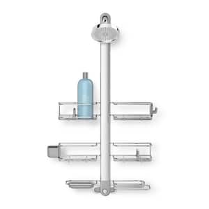 simplehuman adjustable shower caddy, stainless steel and anodized