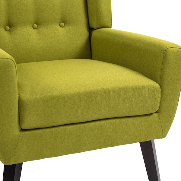 FEX-CHAIR WITH ARM GREEN／ACTUS Glitzhome Casual Green Faux