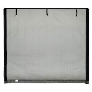 10 ft. x 8 ft. Roll-Up Garage Door Screen with 2 Zippers and Mesh Rod Pocket