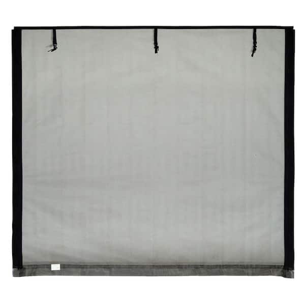 FRESH AIR SCREENS 10 ft. x 8 ft. Roll-Up Garage Door Screen with 2 Zippers and Mesh Rod Pocket