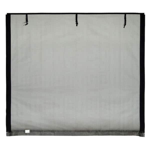 FRESH AIR SCREENS 8 ft. x 7 ft. Roll-Up Garage Door Screen with 2 Zippers and Mesh Rod Pocket