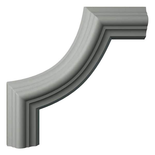 4.375 in. D x 4.375 in. W x 0.63 in. L Primed Polyurethane Panel Moulding