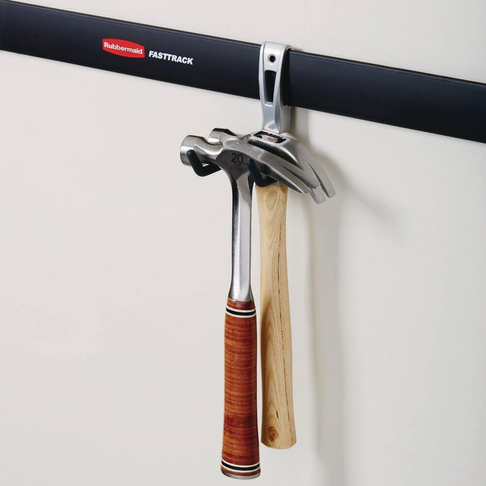 Aluminum Wall Mounted Utility Hook Set for Garage Storage