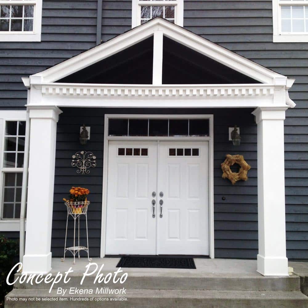 Sanford White Architectural Grade PVC Dentil Trim Moulding with Backplate