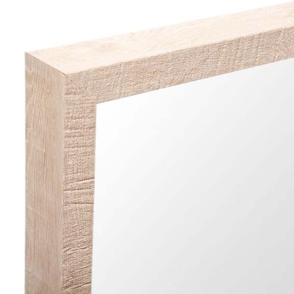 Large Rectangle Tan Modern Mirror (41.5 in. H x 21.5 in. W)