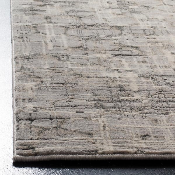 6'7 x 9' Grey Safavieh Meadow Collection MDW171F Modern Abstract Area Rug 