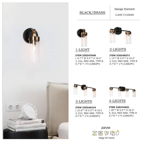 Have a question about Zevni 29 in. Modern 4-Light Black and