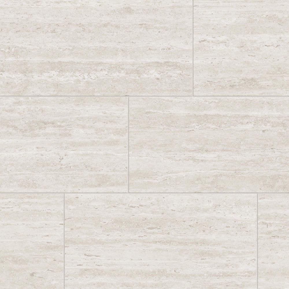 Travertine Light Matte 12 in. x 24 in. Stone Look Porcelain Floor and Wall Tile (15.50 sq. ft./Case) price history on PriceWatchPro