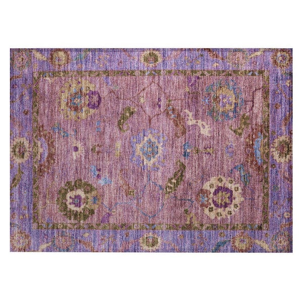 Chantille Machine Washable Indoor/Outdoor Abstract ACN2230 Pink 1 ft. 8 in. x 2 ft. 6 in. Accent Rug