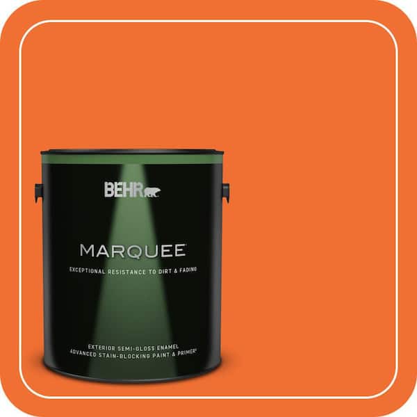 BEHR MARQUEE 1 gal. #S-G-240 Dragon Fire Semi-Gloss Enamel Exterior Paint & Primer