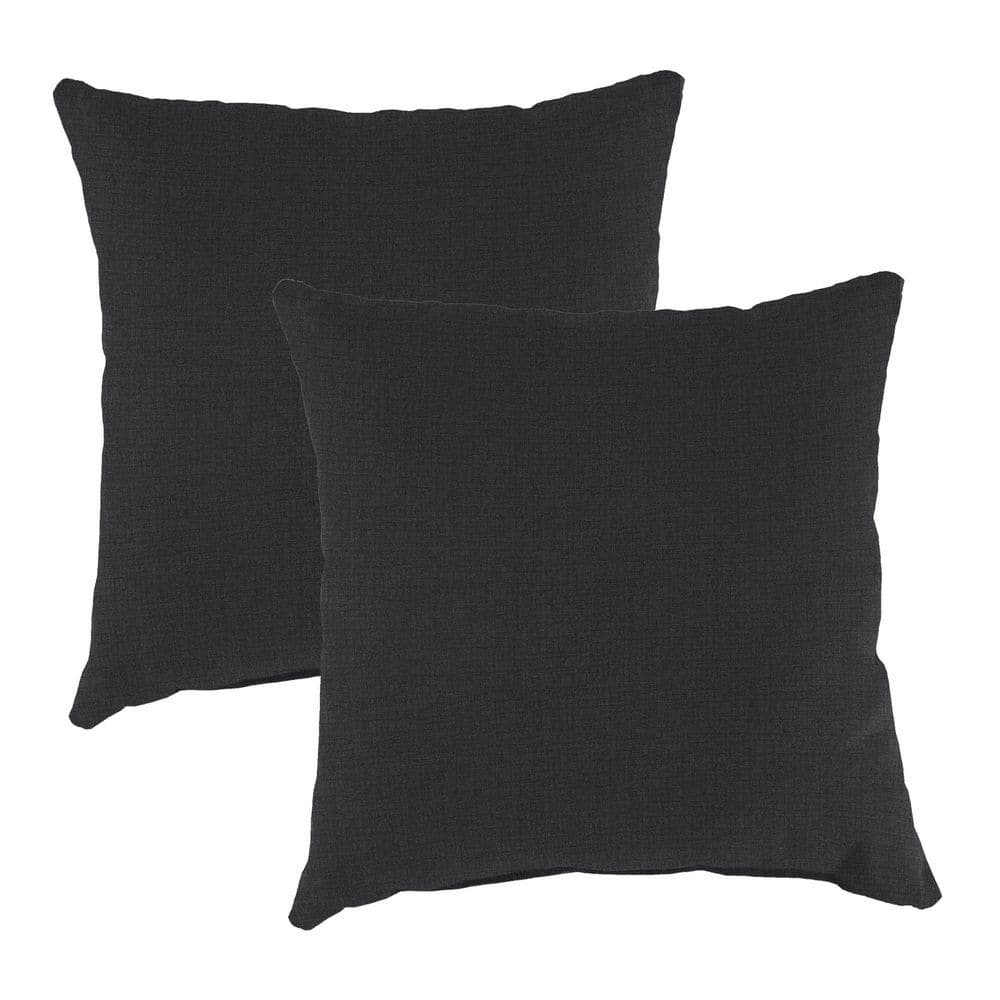 16 in. L x 16 in. W x 4 in. T Square Outdoor Throw Pillow in Sorvino Ash (2-Pack) price history on PriceWatchPro