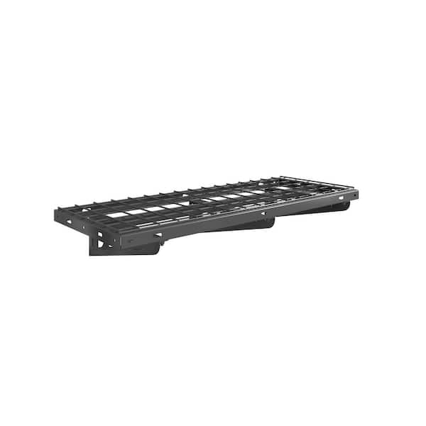 Max Series 16 in. x 40 in. Heavy Duty Garage Wall Shelf with Brackets in Black