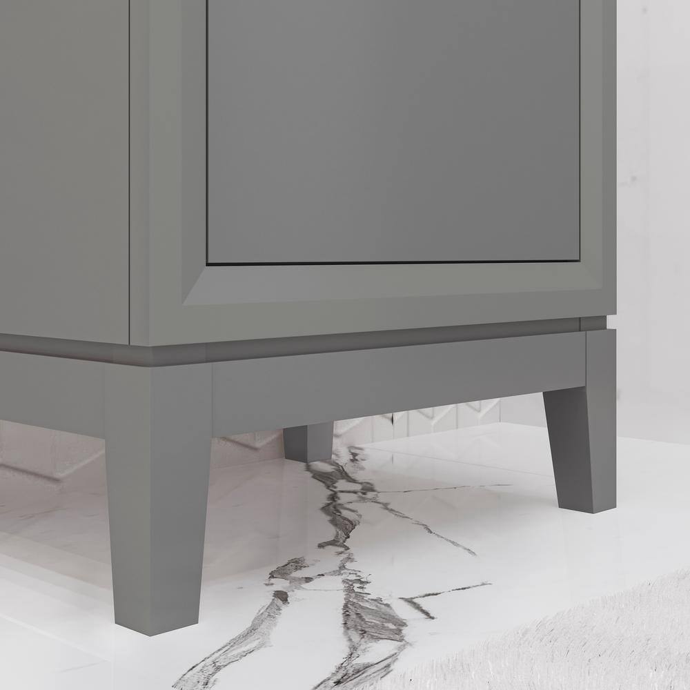 Elsa 20" Cashmere Gray Single Bathroom Vanity with Ceramic Sink