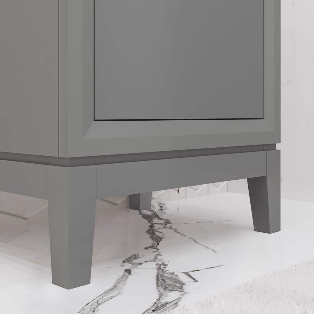 Elsa 20" Cashmere Gray Single Bathroom Vanity with Ceramic Sink