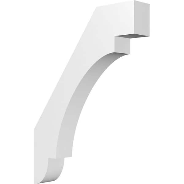 Ekena Millwork 3"W x 16"D x 22"H Standard Aspen Architectural Grade PVC Knee Brace