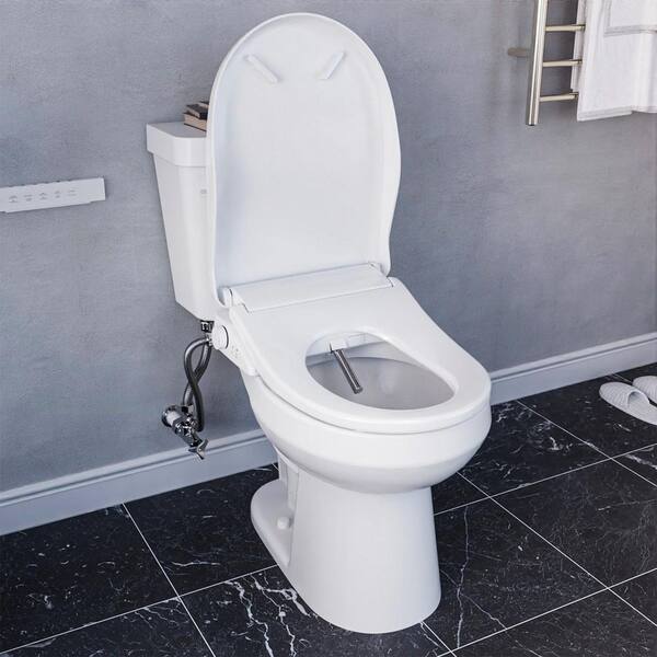 ANZZI Rev 12 in. 2-pieces 1.28 GPF Siphon Round Ceramic Toilet in