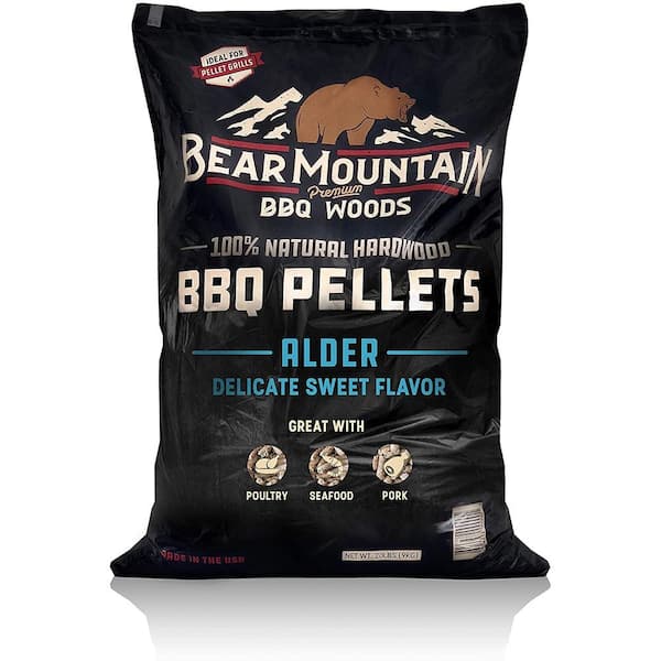 20 lbs. BBQ 100% Natural Hardwood Alder Sweet Flavor Pellets