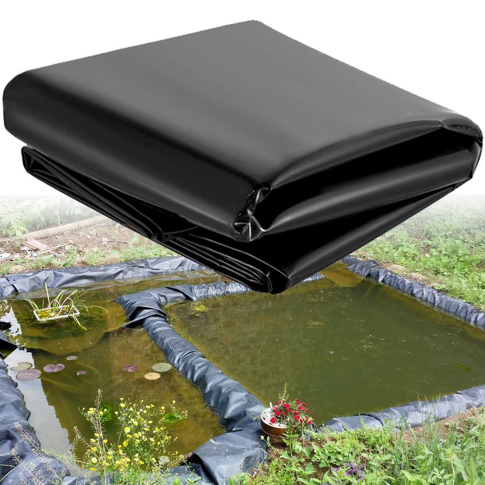 Black LLDPE Pond Liner 20x25 ft for Fish Ponds and Waterfalls