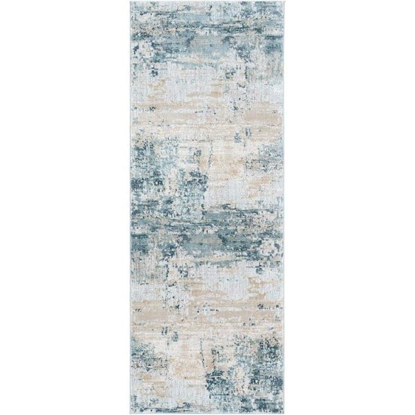 Gismondi Ice Blue 3 ft. x 7 ft. Indoor Area Rug