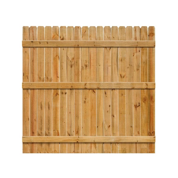 Alexandria Moulding 1 in. T X 6 in. W X 6 ft. L Cedar Dog Eared Fence Board