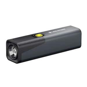 iW3R Industrial 320-Lumen Rechargeable LED Flashlight with 4,000 mAh Power Bank, Designed in Germany.