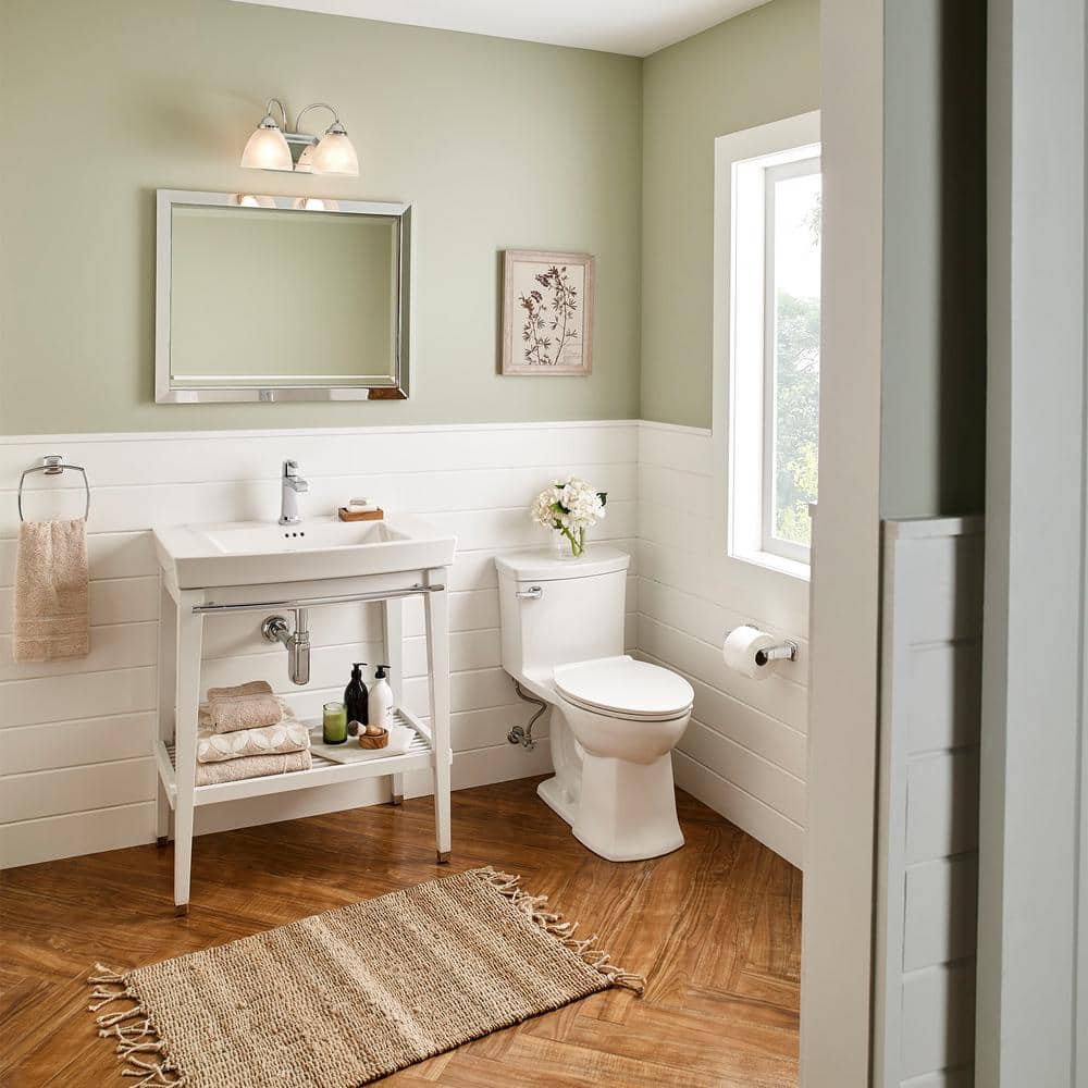 White Elongated Dual Flush High Efficiency Toilet