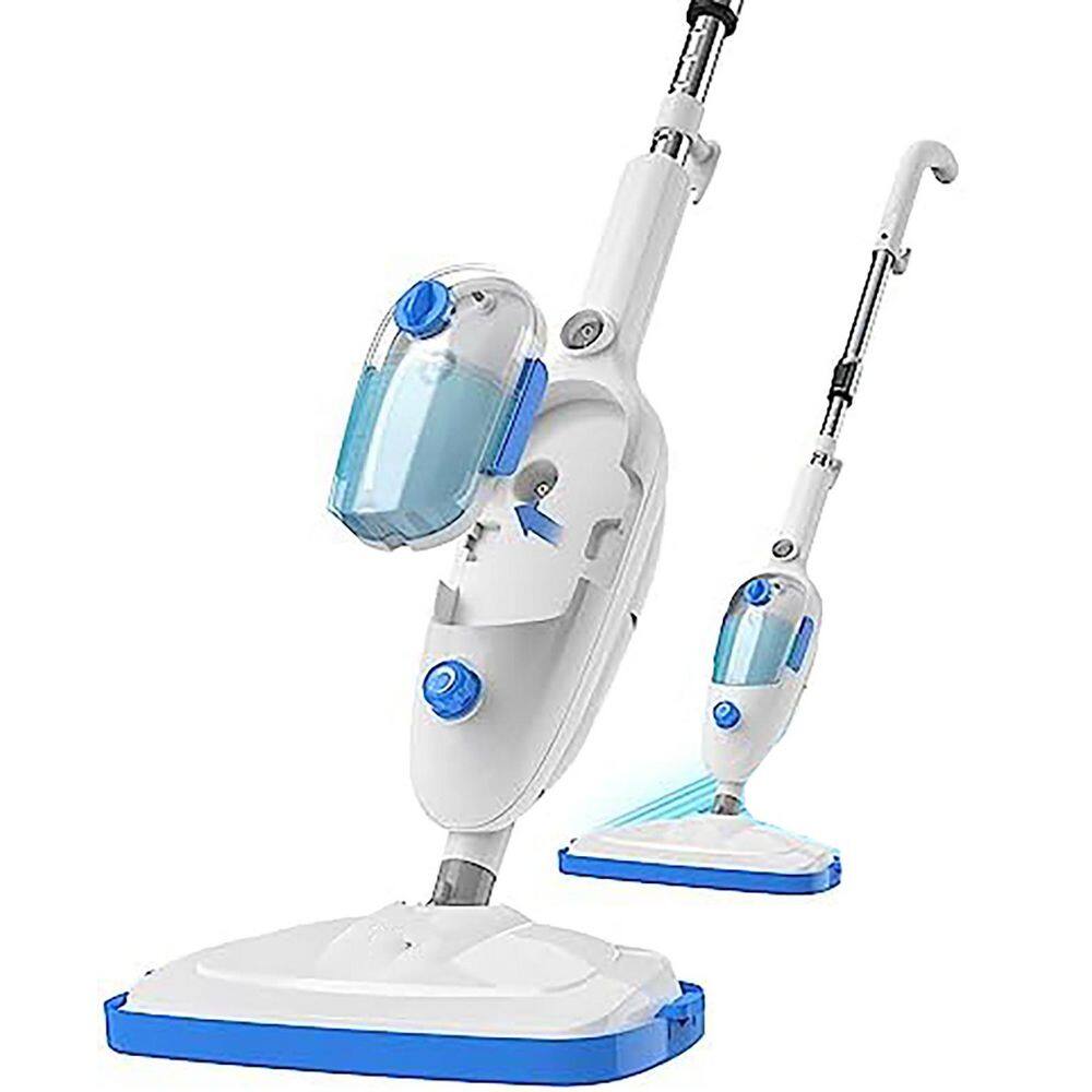 Commercial Corded Steam Mop for Hardwood, Vinyl, Laminate, Carpet and Tile Floors, White, Adjustable Steam, 23ft Cord price history on PriceWatchPro