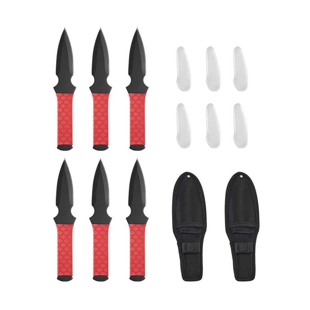 Throwing Knives Set, 6 Pack, 8.9 in. Stainless Steel Well-balanced Knives with Protective Black Nylon Sheath price history on PriceWatchPro