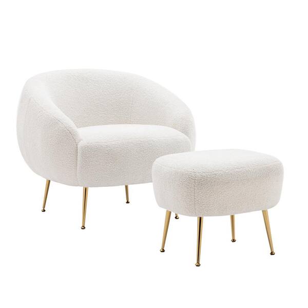 white comfy armchair