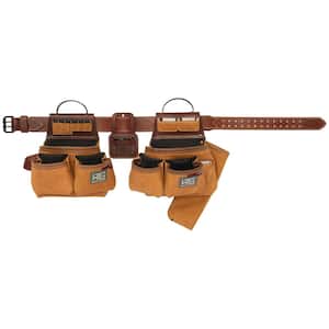 Super Roofer Brown Leather Waist Tool Belt