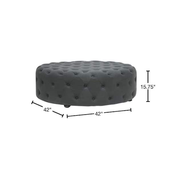 Baxton Studio Cardiff Gray Accent Ottoman 28862 4390 HD The Home