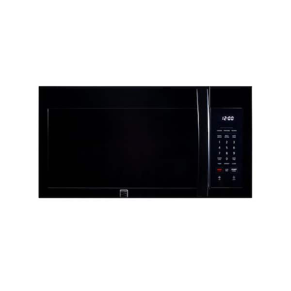 1.7 cu. ft. 1000-Watt Over-the-Range Microwave with 2-Speed Vent Fan and LED Lighting, Black
