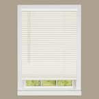 GII Deluxe Sundown Alabaster Cordless Room Darkening Vinyl Mini Blind with 1 in. Slats 29 in. W x 64 in. L